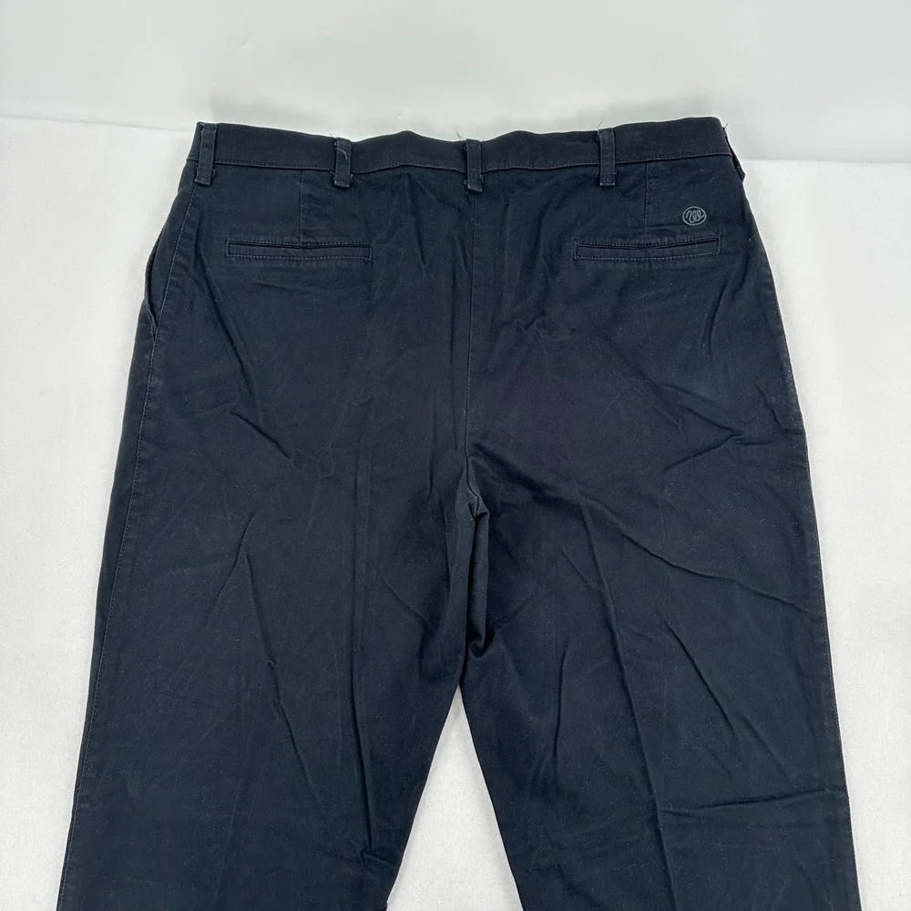 Wrangler Mens 40x34 Relaxed Fit Chino Pants Black Cotton Stretch Career Casual